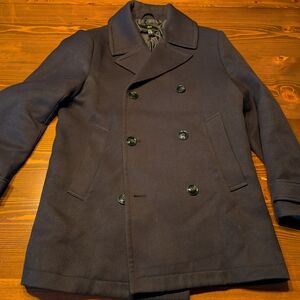 H&M Black Men's Peacoat